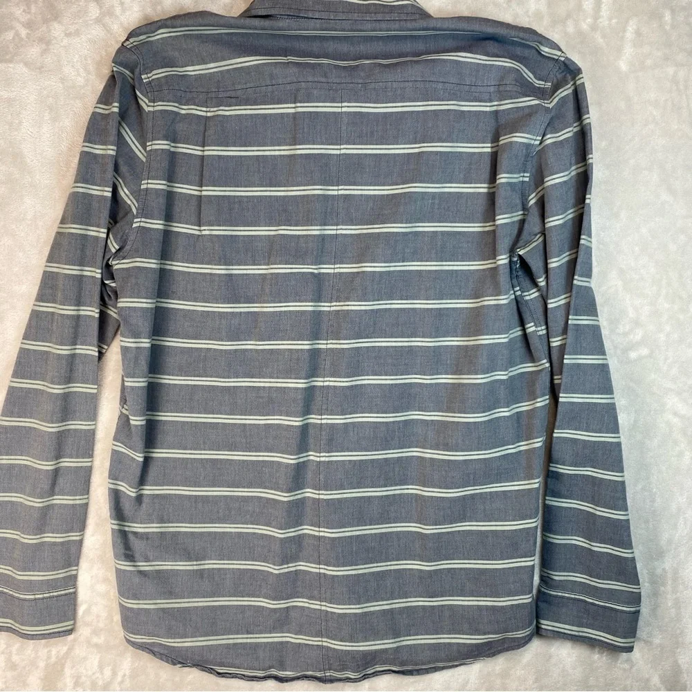 Tavik Mens Shirt Button Up Long Sleeve Striped Modern Beach XL - Picture 2 of 10